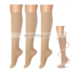Compression Socks Knee-Hi Firm Support Open Toe Compression Stockings 20-30mmHg#YLW-15 thumbnail-4