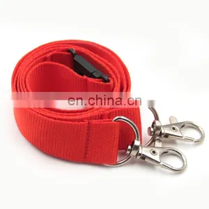 Woven Style Bulk Bottom Price Polyester Blank Lanyard With Accessories thumbnail-4