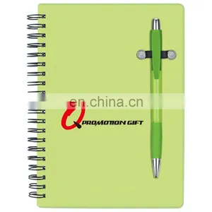 Pen Buddy Spiral 70sheet Lined Notebook Set With Ball Pen and Translucent Color Cover thumbnail-2