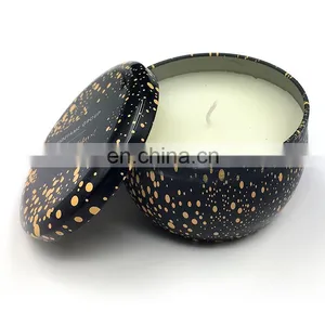 Wholesale Round Ball Shape Metal Scented Travel Candle Tin thumbnail-1