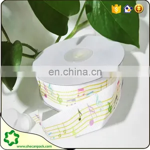 SHECAN 22mm 7/8 Size Music-note Printed Grosgrain Ribbon thumbnail-1