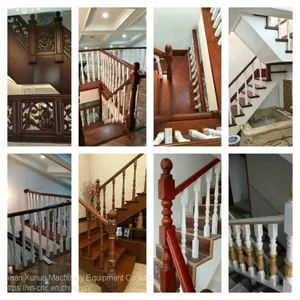 Woodworking Cnc Lathe Cnc Turning Lathe Stair Columns Making Machine Cnc Lathe Woodworking Lathe With Cutting and Wwengraving thumbnail-4