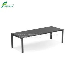 Wave Surface Outdoor HPL Compact Laminate Black Round Table Top thumbnail-2