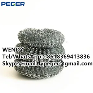 Kitchen Cleaning Dish Scourer/galvanized Mesh Scourer thumbnail-1