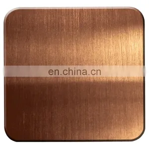 Satin Brushed Stainless Steel Decorative Plate Colored Steel Sheet thumbnail-6