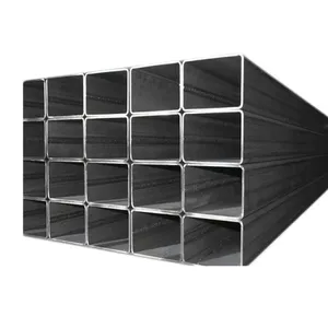 Welded Black Carbon Square/Rectangular Hollow Section Steel Pipe and Tubes in China thumbnail-1