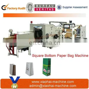 HAS VIDEO Rectangular Flat Bottom Paper Bag Making Machine thumbnail-2
