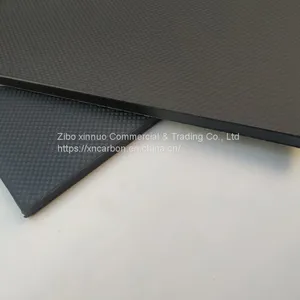 3/5/8/10mm 500*600mm 3K Plain Matte Carbon Fiber Sheet/plate With +/-45 or 0/90 Degree thumbnail-1