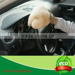 Good Cleaning Sheepskin Wool Car Wash Mitt OEM Factory Popular Design thumbnail-3