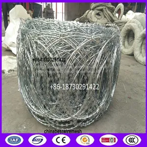 Constantine Razor Wire Fence BTO -22 Blade 450mm Coil Diameter From China Used on Security Usage thumbnail-1