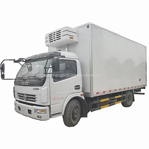 Manufacture Trade Refrigerator Trucks Dongfeng 5ton Cooling Truck for Vegetables and Fruit thumbnail-1