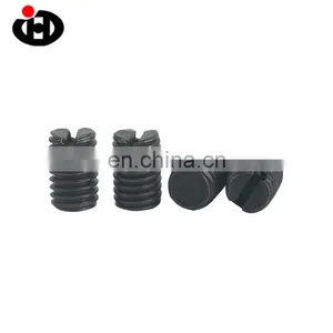 Premium DIN 551 Slotted Set Screws With Flat Head Black thumbnail-2