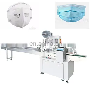 Full Automatic N95 Face Mask 3 Ply Face Mask Plastic Bag Packaging Machine ZP-500SG Mask Packing Machine 3 Sides Seal Pillow Bag thumbnail-1