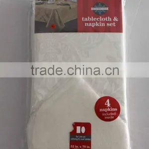 Cheap Wholesale Custom Full Color Jacquard Table Cloth thumbnail-1