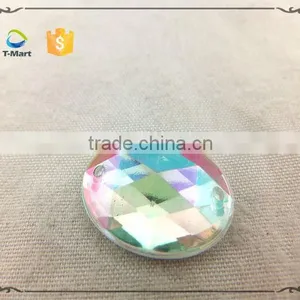 Drop Shape Ab Crystal Plastic Stone thumbnail-6