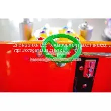 Zhongshan Tai Le Play Children Indoor and Outdoor Coin-operated Self-service Rocking Car Rocking Machine Revenue Mall Two-person Tractor FRP Music Seats thumbnail-2