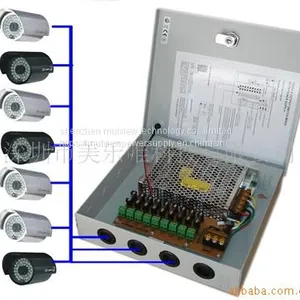 9CH Outputs PTC Auto Reset Fuse 12V 10A 120W CCTV Central AC DC Power Supply Distribution Box thumbnail-4