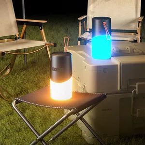 2024 New Wireless Bluetooth Speaker With RGB Light Outdoor Portable Waterproof Small Atmosphere Light Gift thumbnail-1
