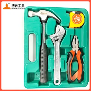 17-Piece Home Multifunctional Tool Set Repair Tool Combination Package Mixed Tool Set Hand Tool Kit With Plastic Toolbox Storage Case thumbnail-3