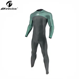 Triathlon Free Diving Wetsuit 2.5mm CR Glide Skin One Piece Fullsuit GBS Stitching thumbnail-2