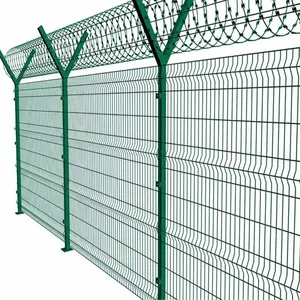 Galvanized Steel PVC Coated 3D V-Bending Welded Wire Mesh Fence for Farm & Garden thumbnail-3