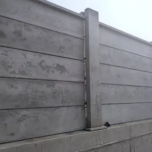 Cement Wall, Precast Concrete Wall, Prefabricated Wall Panels From the Manufacturer, Safety Wall Fences for Factory Yards and Courtyards thumbnail-1