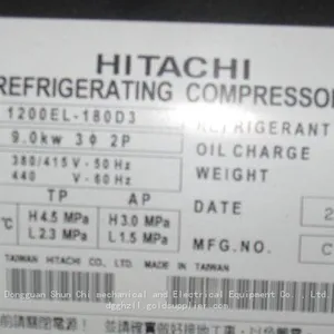 750EL-128D3 Hitachi Horizontal Refrigeration 1000EL-160D3 Compressor thumbnail-1