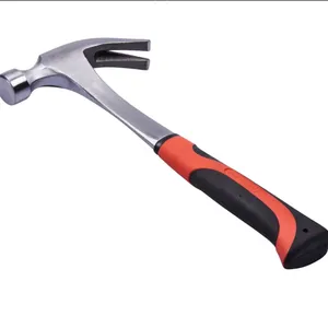 16OZ One Piece Claw Hammer, Steel Tubular Claw Hammer Rip Hammer, Steel Handle thumbnail-1