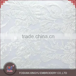 2016 New Style Breathable Moisture and Dry New Design Lace Embroidery Sequin Tulle Fabric Most Popular thumbnail-3