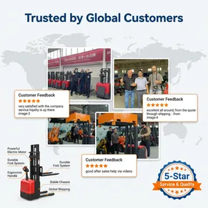Brand New Light Mini Electric Stacker Forklift 1-2 Ton CE ISO 3m-7m Lift Height Custom Logo Indoor Restaurant Warehouse Use thumbnail-4