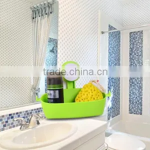 AN615 ANPHY Toilet Wall Mounted Plastic Soap Multifuction Storage Shower Shelf thumbnail-3
