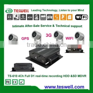 USB DVR Full D1 Recording Vehicle Blackbox Dvr 4 Cameras MDVR Usb 2.0 Dvr Adapter 4 Channel Driver thumbnail-1