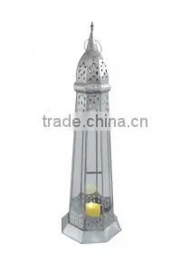 Candle Lantern Zink Finish Sn-392 thumbnail-1