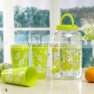 2015 Hot Selling Camping Juice Dispenser With Tumbler BPA FREE Jar PET Juice Jar With Tumblers thumbnail-1