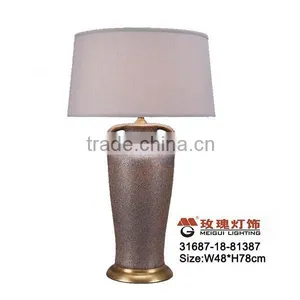 Brownness Mottled Sand Table Lamp in Ceramic thumbnail-1