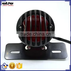 BJ-LPL-038 Metal Bracket and Aluminum Housing Sportbike Motorcycle License Plate Bracket With Tail Light thumbnail-1