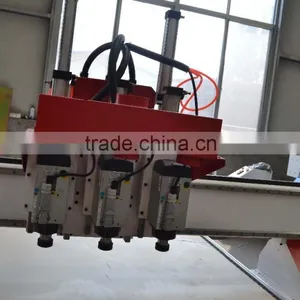 KC1325A-3S Wooden Door Manufacturing Machines CNC Router With 3 Air Cooling 4.5kw HSD Spindles for MDF Cutting Engraving thumbnail-2