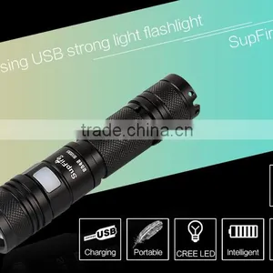 Portable High Bright XML2 LED Rechargeable USB Flashlight A2 thumbnail-3