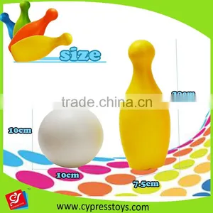 Plastic 6 Inch Bowling Ball Toy Set for Kids thumbnail-4
