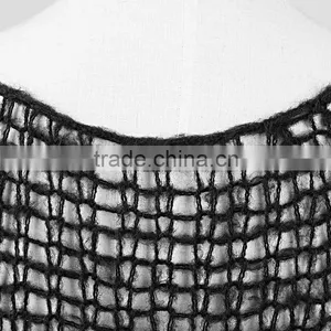 PM-004 Free Size Black Top Brand Girls Broken Pullover Sweater thumbnail-5