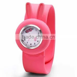Fashion Cute Rabbit Shaped Silicone Slap Watch thumbnail-1