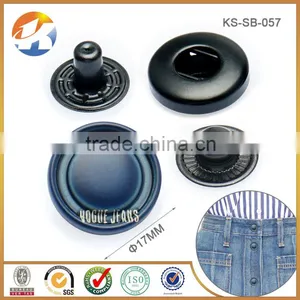 Fashion Decorative Blue Four Parts Press Metal Snap Button for Coat thumbnail-6