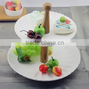 Two Layers of Fruit Cake Dessert Ceramic Double Disc HY1671602 thumbnail-3