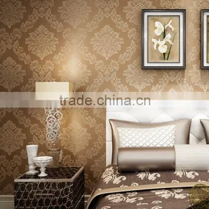 Damask Non Woven Bedroom Wallpaper thumbnail-1