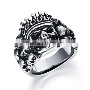 Hot New Imports 2016 Skull Stainless Steel Ring Castings for Men thumbnail-2