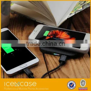 Portable Q8 QI Wireless Charger 2 USB Port Moblie Phone Charging Pad For IPhone Samsung HTC thumbnail-4