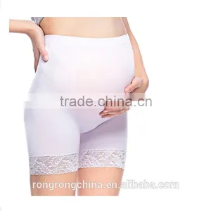 17 Year Hosiery Supplier High Quality Women's Lace Seamless High Stretch Maternity Underwear Support Boyshort Panty thumbnail-2