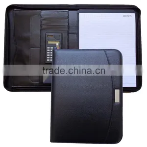 A4 PU Leather Portfolio With Calculator thumbnail-1