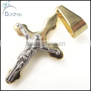 Gold Cross Stainless Stee Pendant thumbnail-1