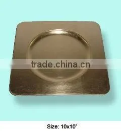 Gold Charger Plate, Charger Tray, Wedding Charger Plate thumbnail-1